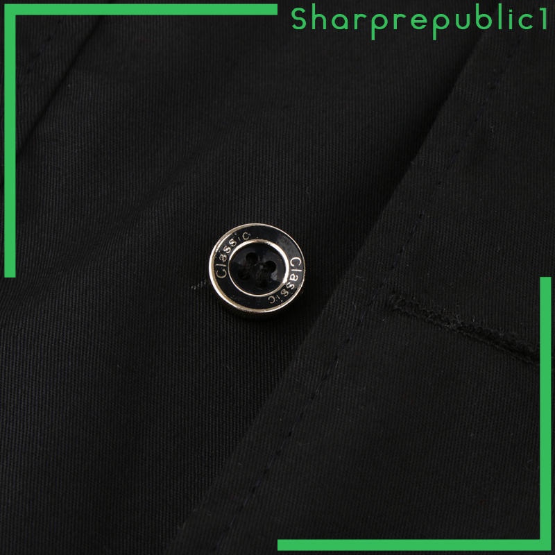 Áo đồng phục đầu bếp tay ngắn màu trắng thời trang cho nam và nữ | BigBuy360 - bigbuy360.vn