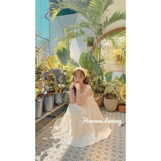 Đầm 2s babydoll nude