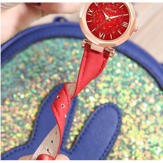 ĐỒNG HỒ NỮ DÂY DA GENEVA DÂY DA LỘN GE2 MẶT SỐ LA MÃ CỰC ĐẸP | BigBuy360 - bigbuy360.vn