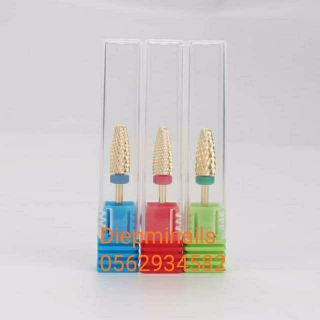 Đầu mài đồng dạng trụ vát Loại tốt Giúp phá bột phá đắp gel phá sơn.có 3 kích cỡ