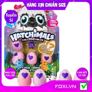 Set 4 trứng Hatchimals+1 thú cưng-giỏ trứng hoa hồng dễ thương kích thích sự tò mò-Hàng Việt Nam Xuất Khẩu Chất LượngCao