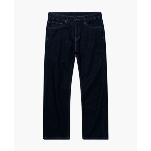 OWL BRAND® BLANK RELAX JEANS - Quần jeans dài trơn ống rộng / Indigo - OWL261221 ! *