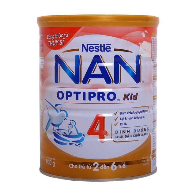 Thanh lý Sữa bột Nan kid 4 - 900gr (New)