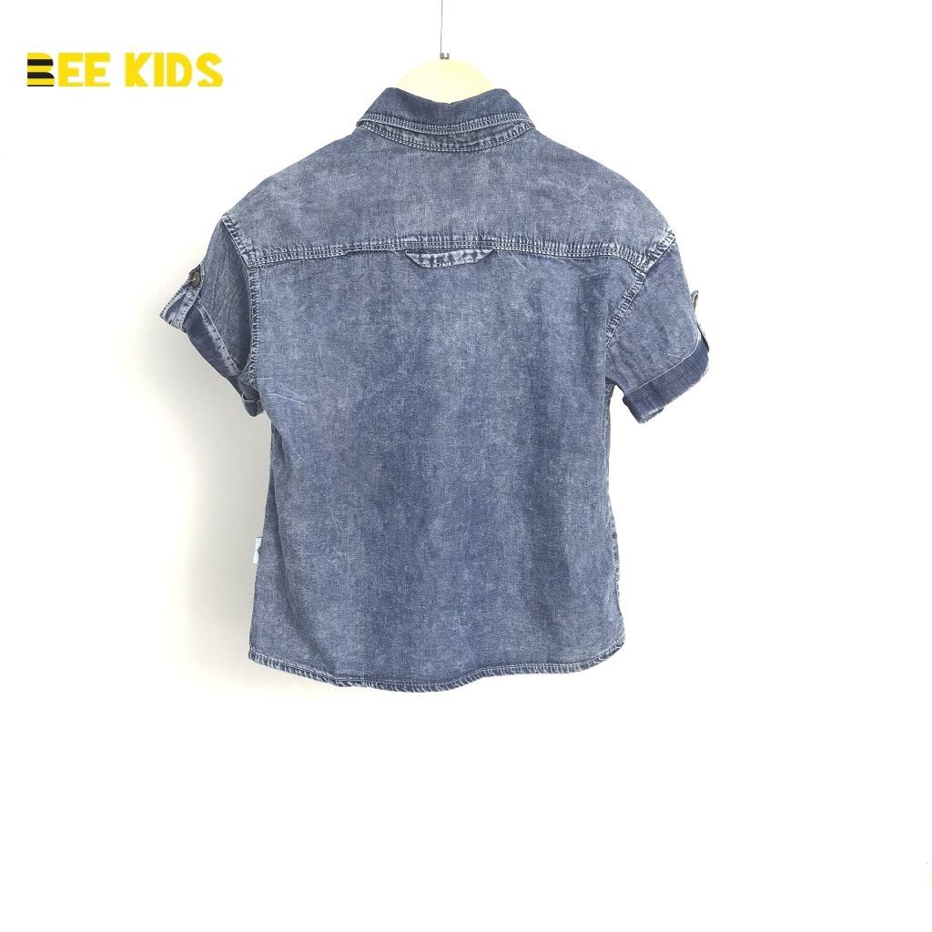 Áo Sơ Mi Bé Trai Bee Kids Chất Liệu Jeans Mềm Mịn Thoáng Mát Thấm Hút Mồ Hôi Không Bai Không Xù  (2-12 Tuổi) 8AJ01647CT