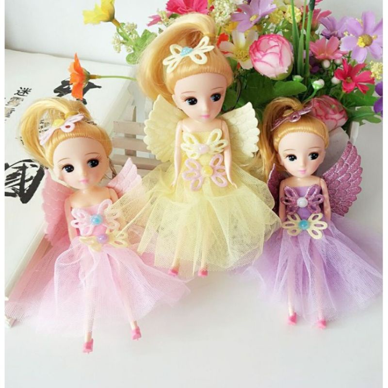 Búp bê Thiên thần 18cm đồ chơi cho bé gái - Búp bê trang trí bánh kem sinh nhật