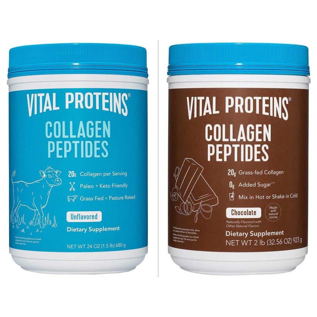 Bột pha uống Vital Proteins Collagen Peptides (Unflavored/ Chocolate)