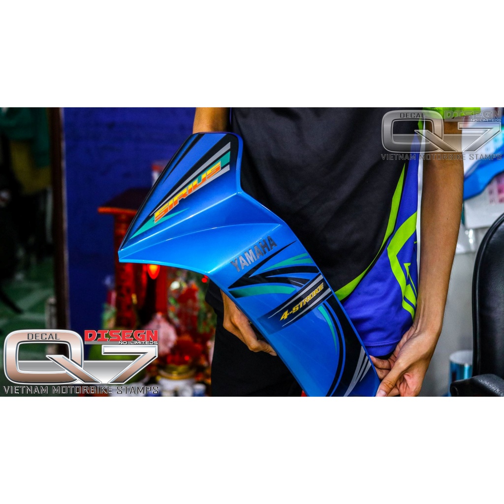 Tem Rời Sirius 110 Xanh Đen