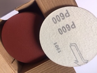 giấy nhám tròn 4 inch 100mm đế lông tự dính cỡ nhám 60-1000, giấy nhám tròn gắn máy mài các cỡ từ 70-1000