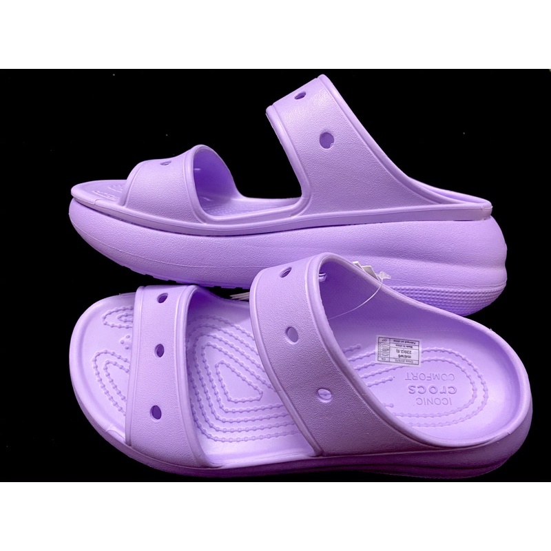 Dép Cross Quai Ngang 2 Quai Classic Đế Cao tặng kèm 10 sticker ngẫu nhiên