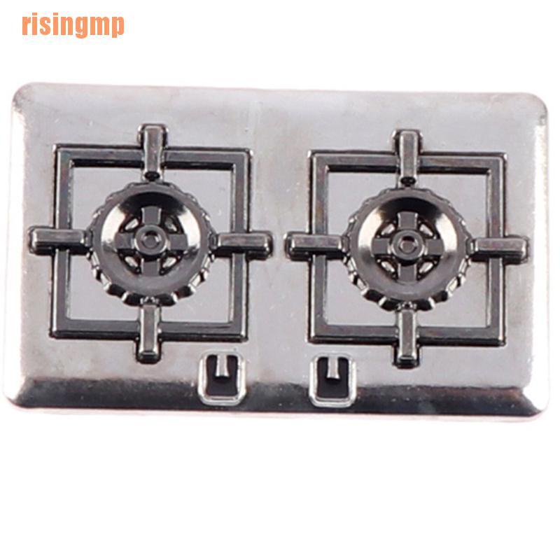 1 Bộ Bếp Ga Kim Loại Cho Búp Bê 1 Cặp