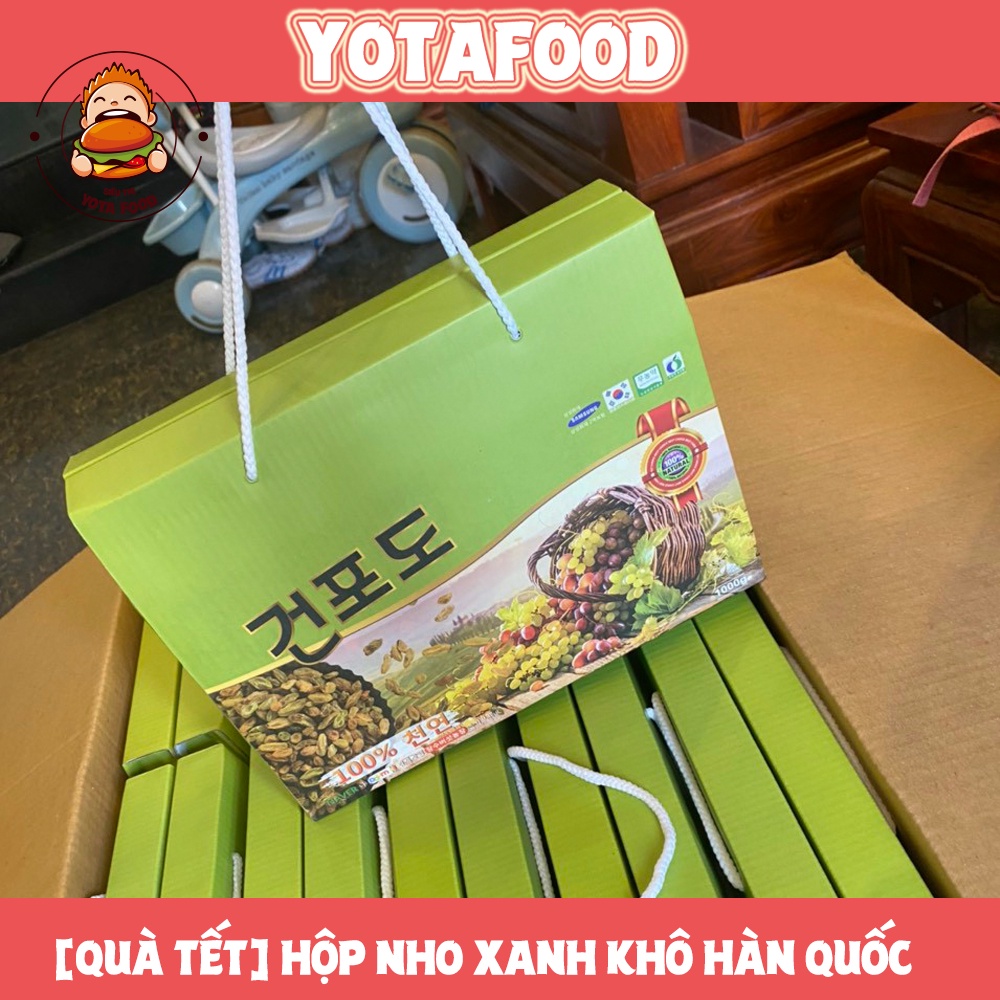 [ Quà Tết ] Hộp Nho Xanh Khô Hàn Quốc phù hợp tặng,biếu,trưng bày ngày Tết | Yotafood | WebRaoVat - webraovat.net.vn