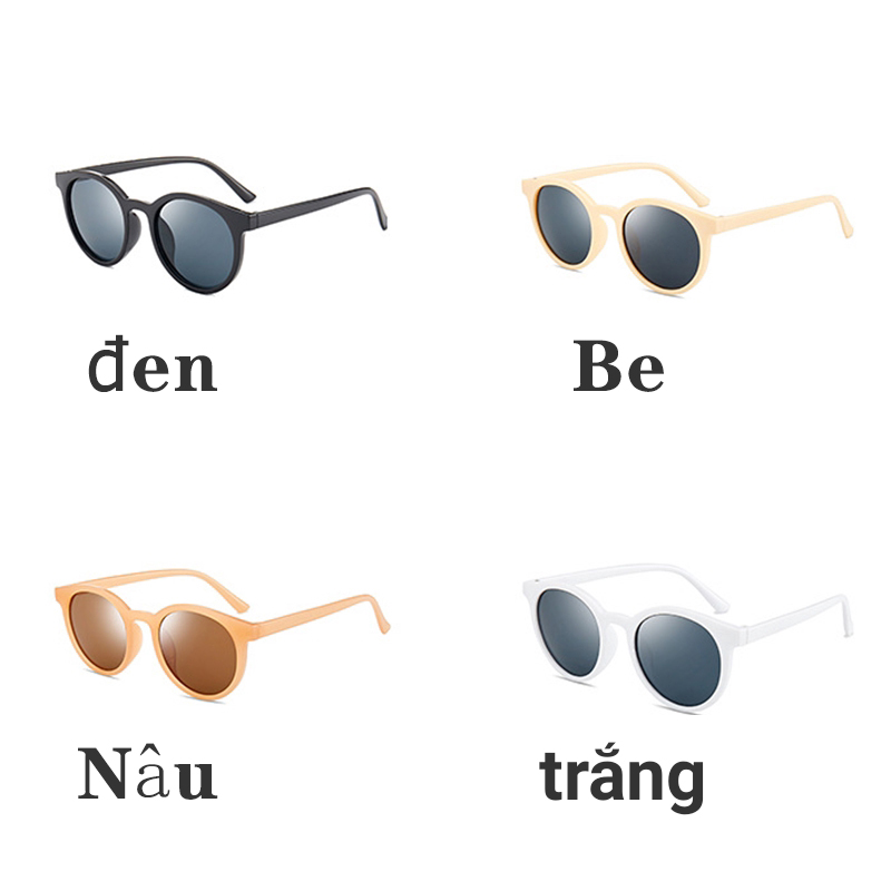 Kính Mát Gọng Tròn Chống Tia UV400