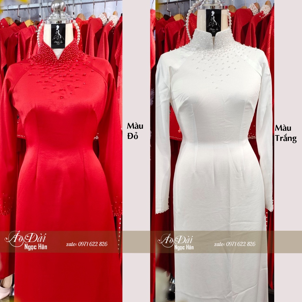 Áo Dài Cô Dâu Cưới Hỏi AD17