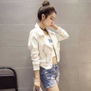 [Hàng oder 10-15 ngày về] áo khoác giả bò nữ