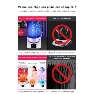 TỦ SẤY QUẦN ÁO 3 TRONG 1