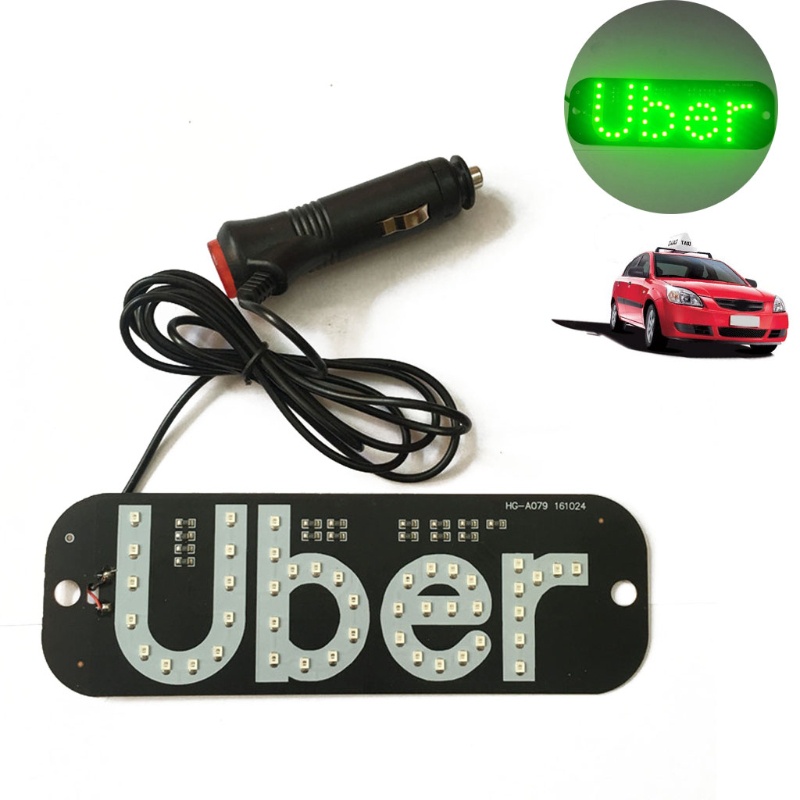 Đèn LED tín hiệu Taxi Uber 12V có cáp sạc tiện dụng