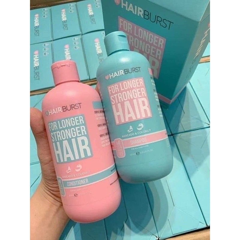 Combo gội xả HairBurst kích thích mọc tóc 350ml/lọ