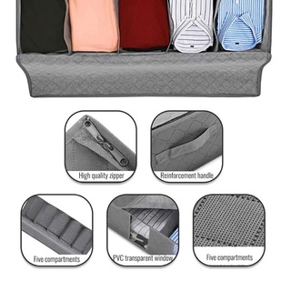 Under Bed Clothes Storage Dustproof Bag Container Organizer Foldable Portable