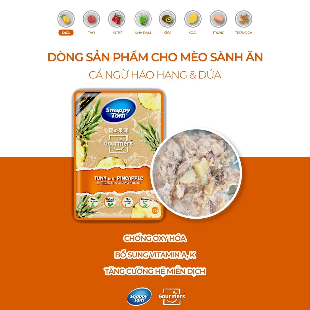 PATE SNAPPY TOM TRÁI CÂY CHO CHÓ MÈO - Chính hãng giá tốt