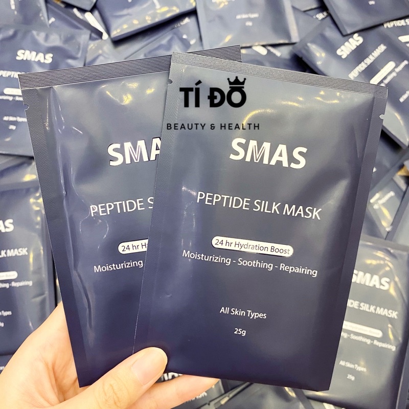 SMAS - [BÁN LẺ 1 MIẾNG] Mặt Nạ Phục Hồi Peptide Silk Mask