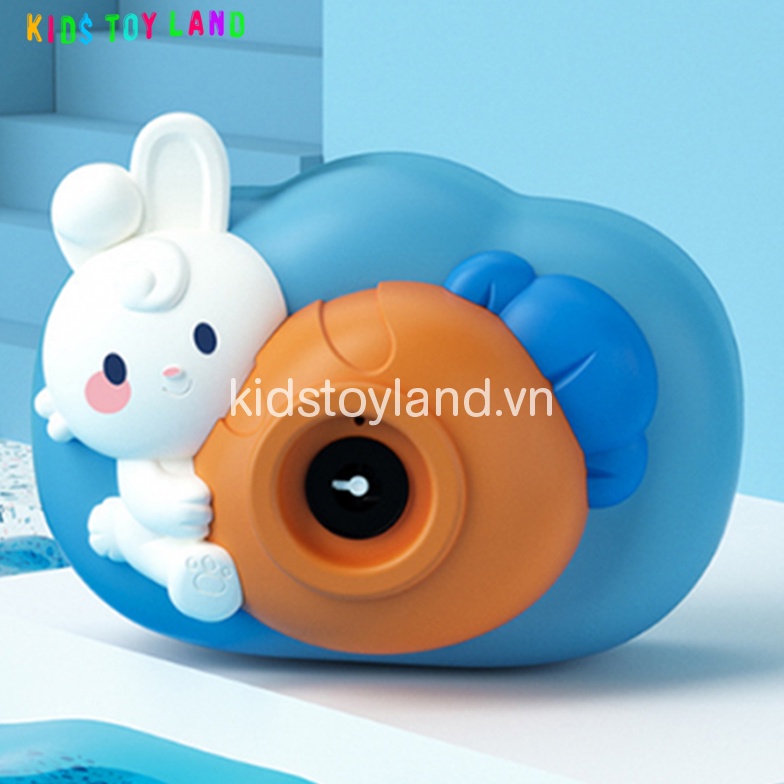Đồ Chơi Máy Ảnh Pin Thổi Bong Bóng Hình Thỏ Trắng - Đồ Chơi Vận Động Cho Bé