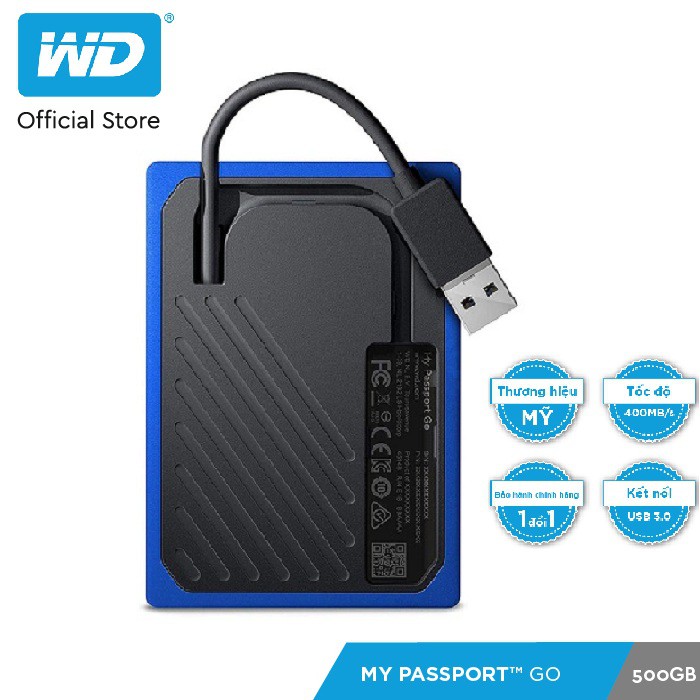 Ổ cứng WD My Passport Go 500GB | BigBuy360 - bigbuy360.vn