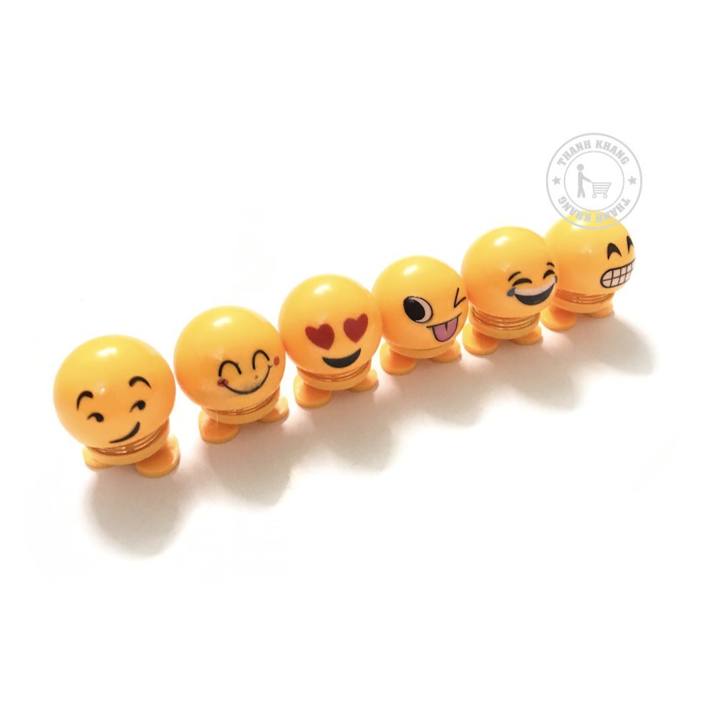 Emoji lò xo lăc đầu, đồ chơi giải trí xả stress, gắn xe hơi, xe máy, máy tính trang trí thanh khang 006001576