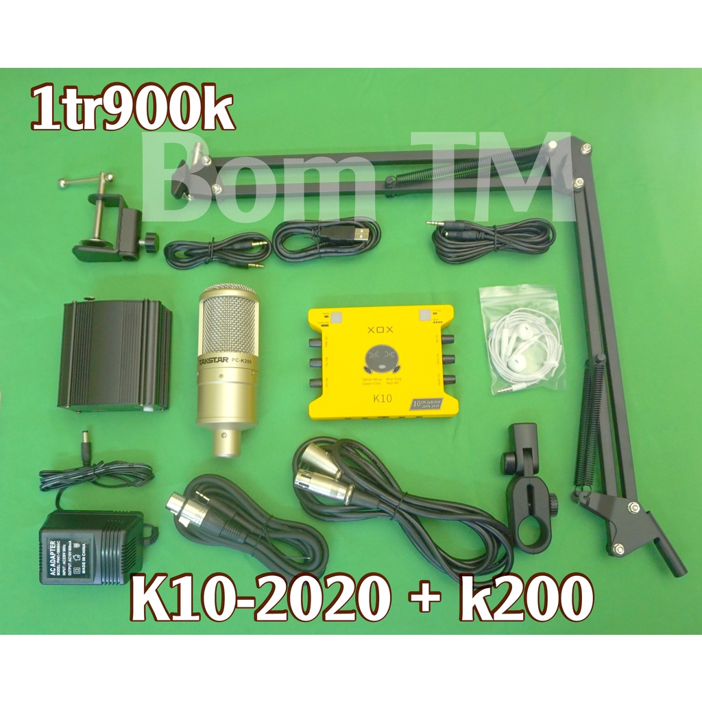 Bộ hát k10 k200 Kết nối được với Máy tính và điện thoại