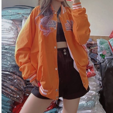 HÀNG CÓ SẴN - Áo khoác bóng chày - Áo bomber unisex nam nữ - 2 lớp dày dặn,thoát khí tốt - HÌnh thật hàng thật - The Mei