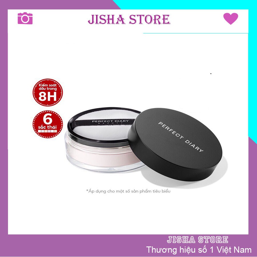 Phấn phủ Perfect Diary mềm mại hoàn hảo kiềm dầu che khuyết điểm Dưỡng Ẩm Lâu Trôi Làm Sáng Da Có Gương Tiện Dụ