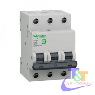 Cầu dao tự động 3pha 3 tép mcb schneider easy9 4.5ka