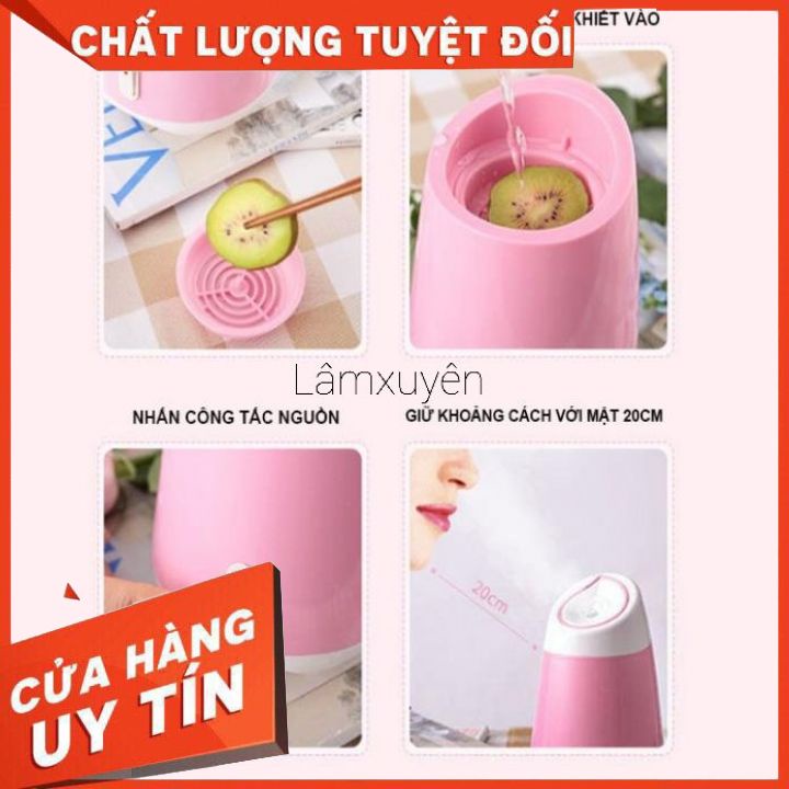 Máy xông hơi cao cấp YUESLILA chính hãng, xông mặtFREESHIP đẩy đi bụi bẩn, chất nhờn tích tụ giúp da được thư giãn