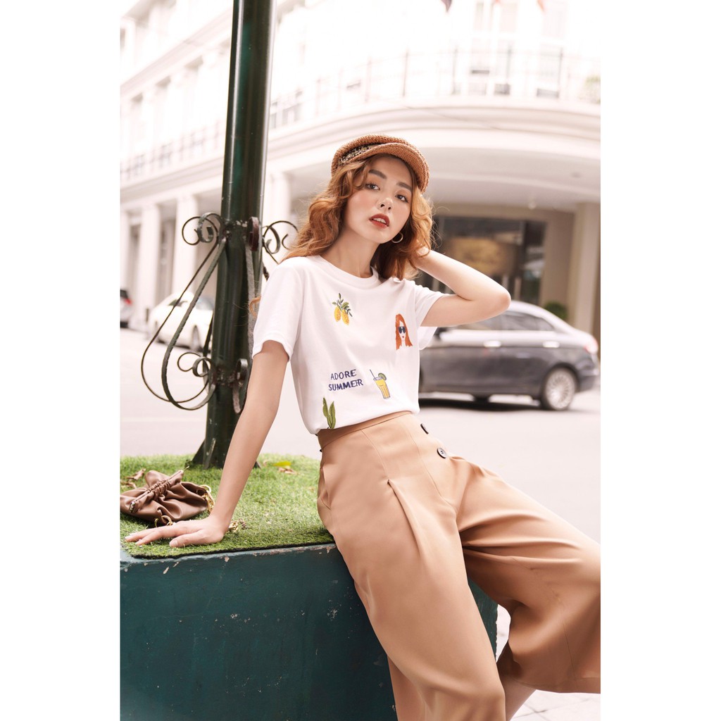 Quần cullote be 3 khuy méo 0QU3024 ADORE DRESS | BigBuy360 - bigbuy360.vn