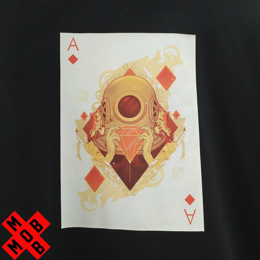 Áo Hoodie dáng rộng nam nữ Playing card