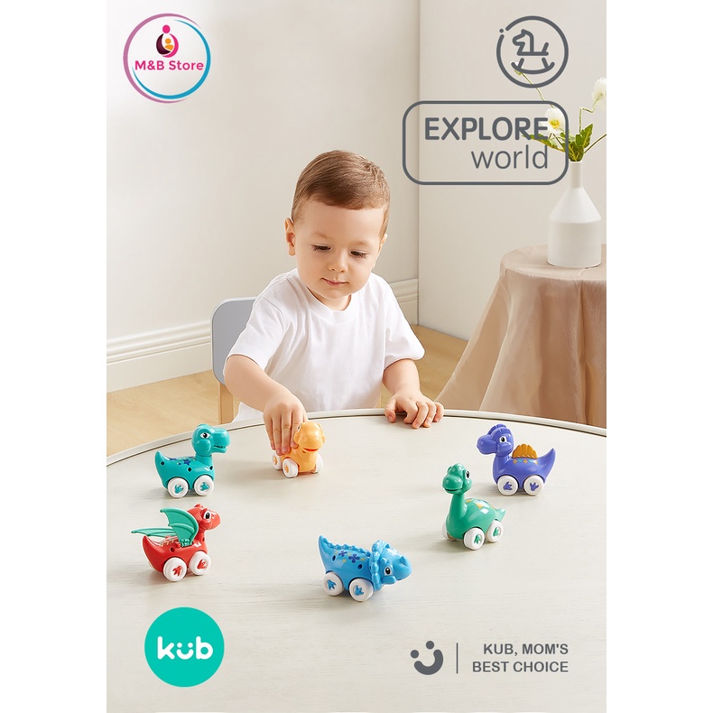 Bộ 6 xe Pull-Back Khủng Long Dễ Thương – KUB