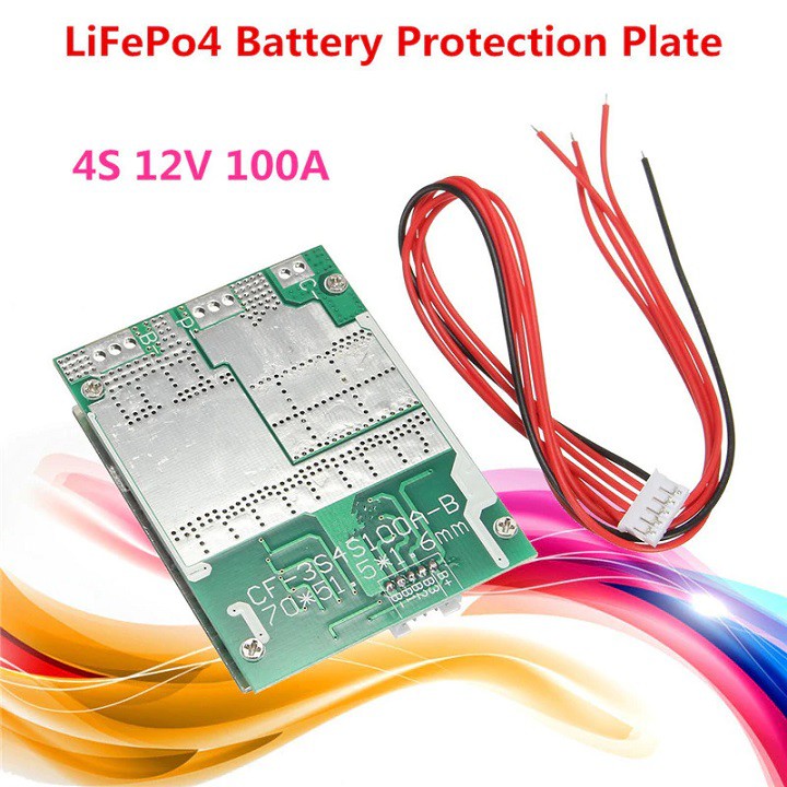 mạch sạc lithium - bảo vệ 4S pin 32650 3.2V-100A