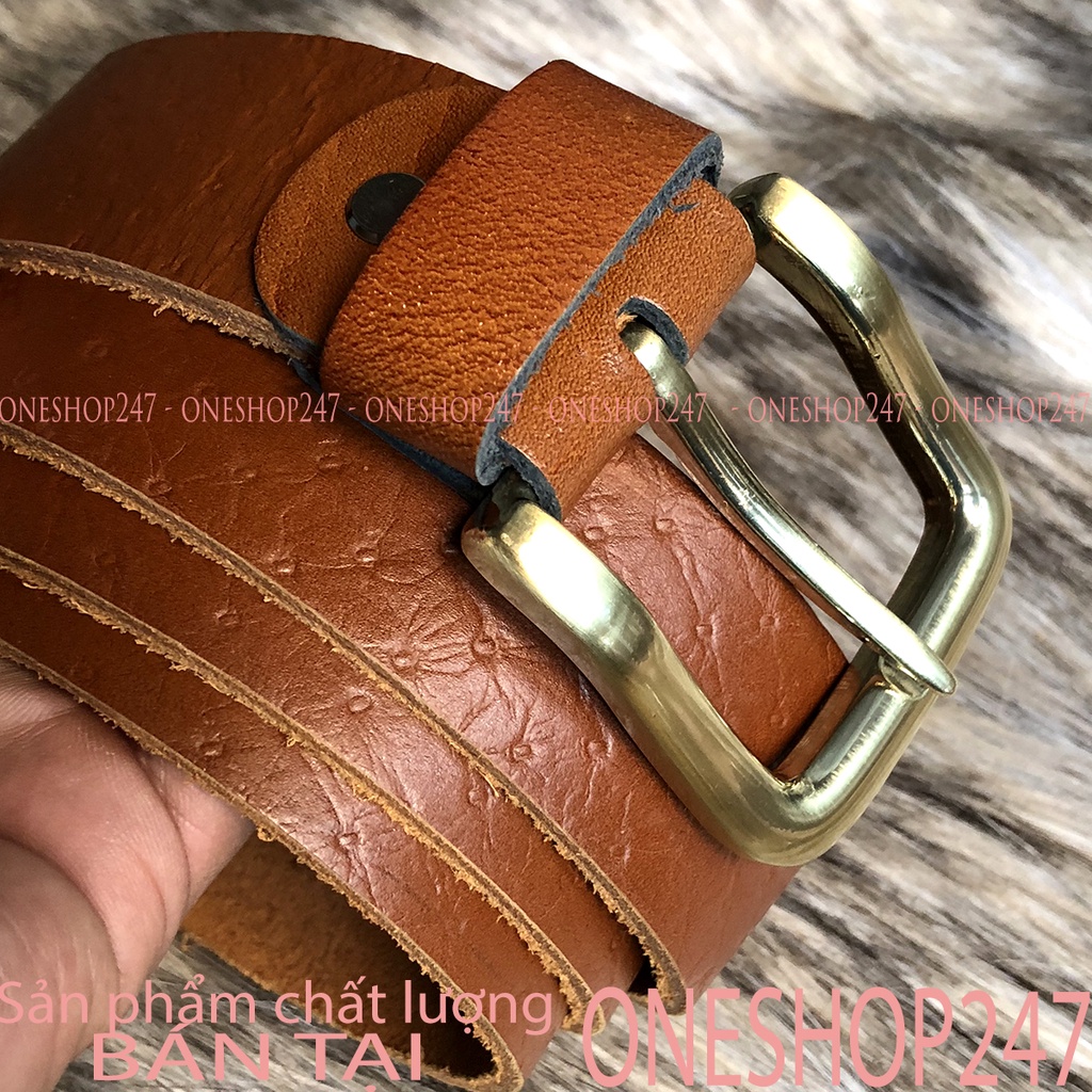 Thắt lưng nam 100% da bò thật, Dây nịt nam nguyên sợi hắc chắn bền đẹp A71TL