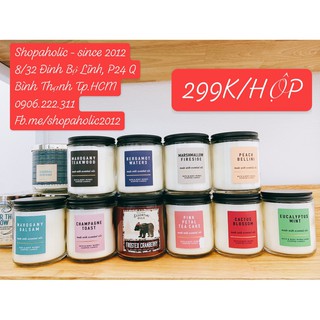 [SẴN - Nhiều mùi] Nến thơm Bath & Body Works (BBW - 1 tim)