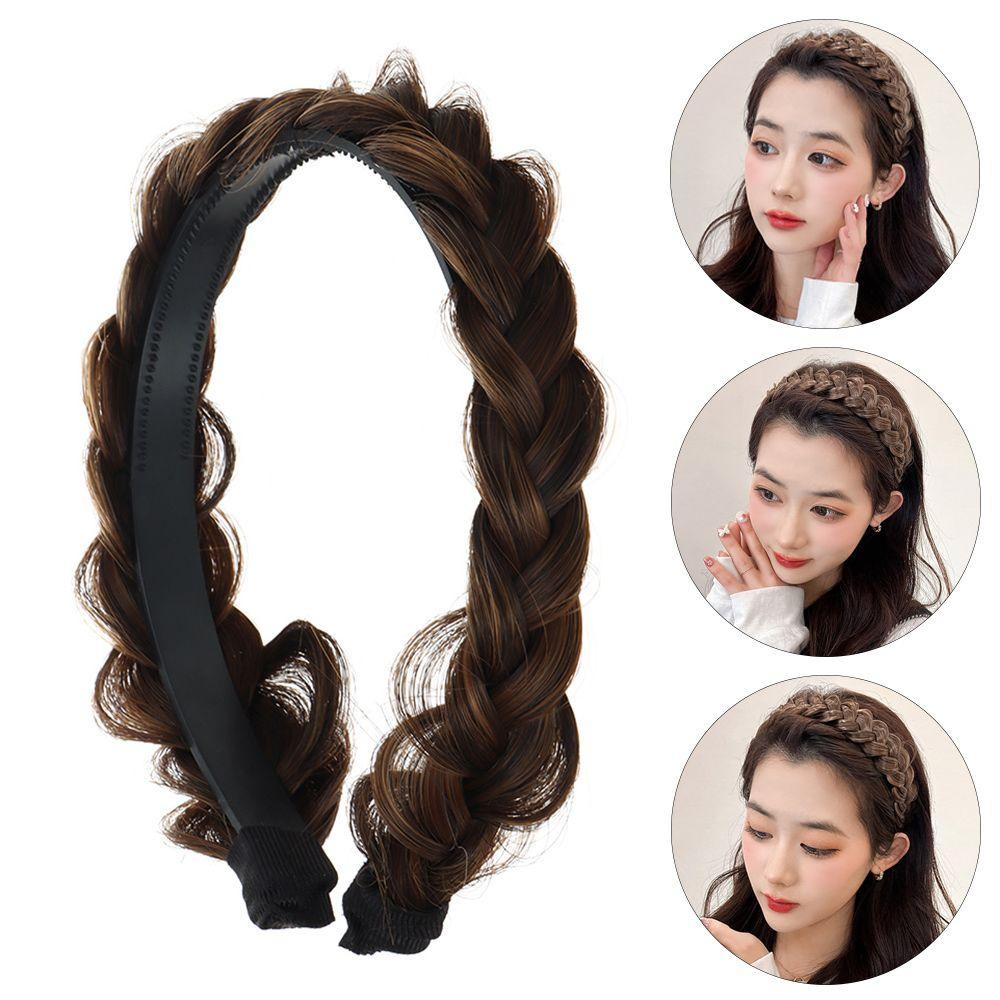 Băng Đô Đội Đầu Kiểu Tóc Bện Thủ Công Thời Trang Cho Nữ