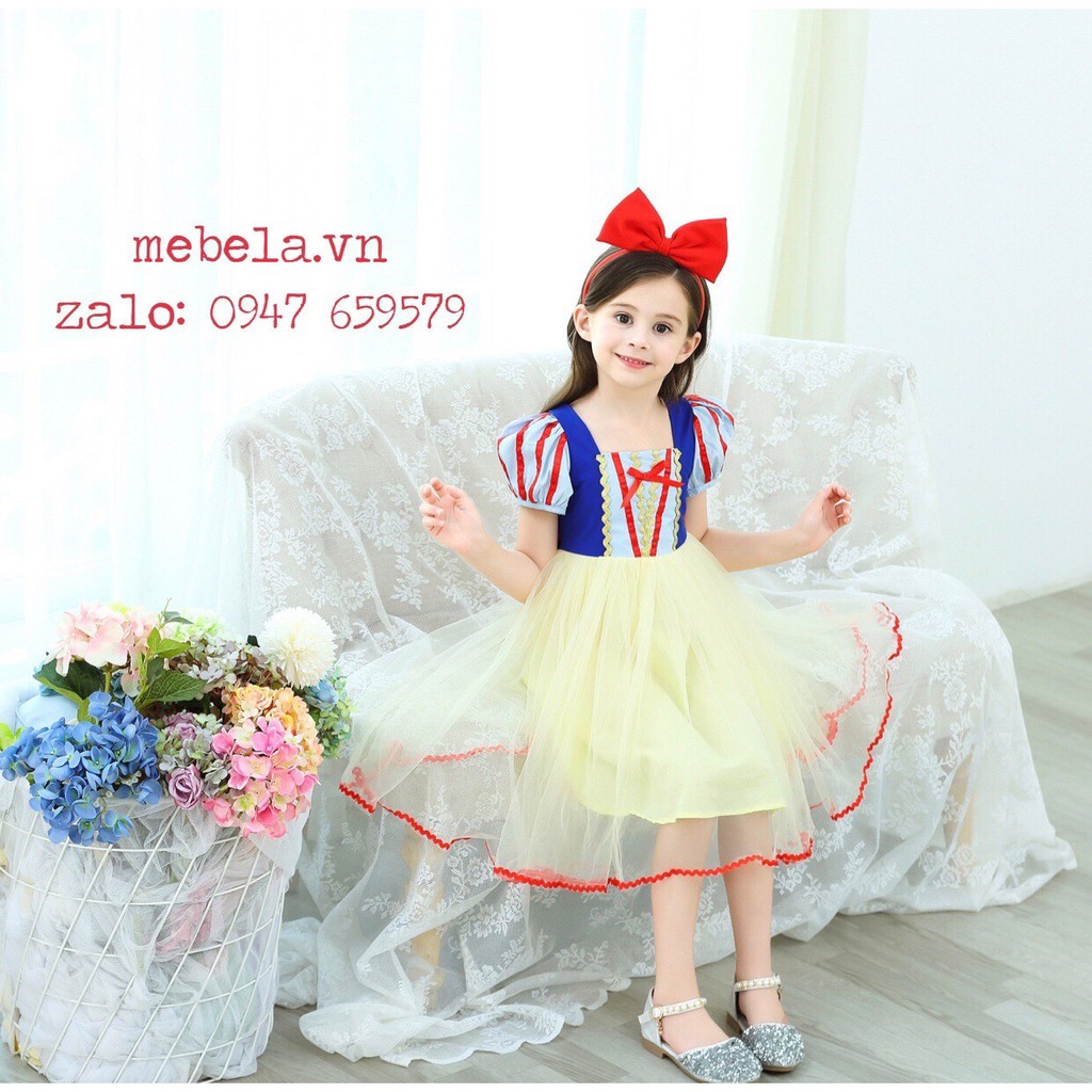 Váy đầm công chúa Bạch Tuyết cho bé 12-35kg