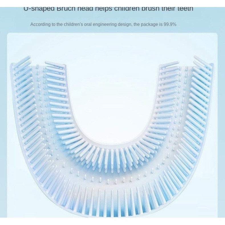 Bàn chải đánh răng silicon cho bé hình chữ U ( siêu xinh- siêu sạch bé thích mê)