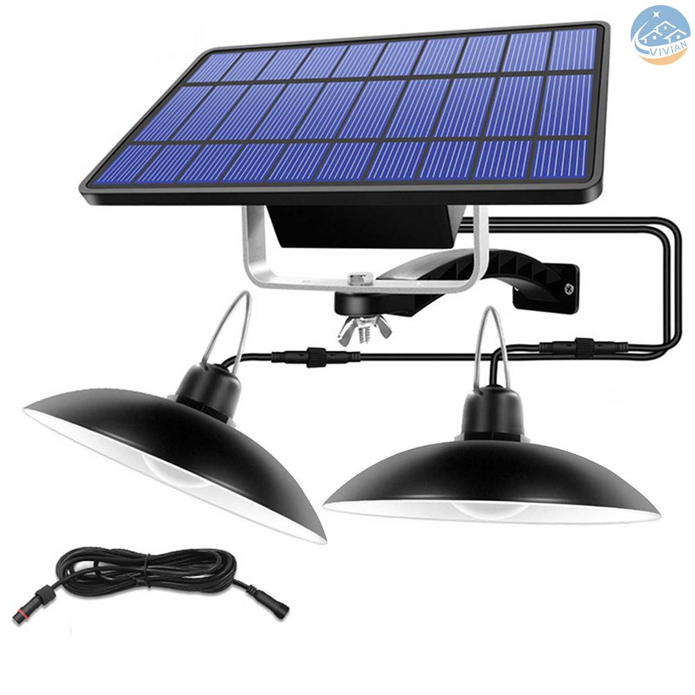 Đèn gắn trần hoạt động bằng năng lượng mặt trời chống thấm nước IP65 màu đen/trắng phong cách cổ điển