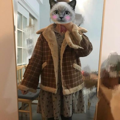 Áo khoác caro lót lông siêu mềm