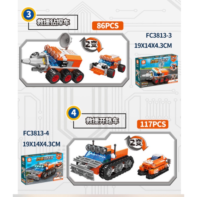 Đồ Chơi Trí Tuệ - Mô Hình Đồ Chơi Láp Ráp LEGO - ROBOT CỨU HỘ