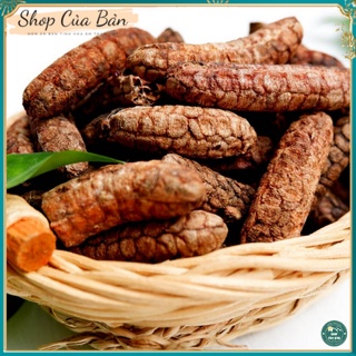 Chuối hột rừng khô Tây Nguyên gói 1kg, chuối mật chín ép khô nguyên quả không vỡ vụn dùng để ngâm