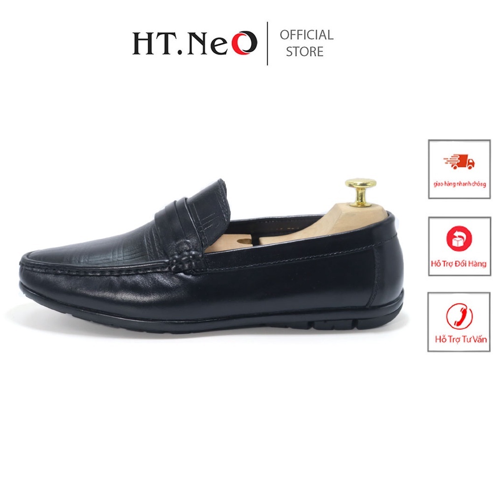 Giày da nam - Giày mọi nam công sở HT.NEO da bò thật ,đế khâu may chắc chắn thiết kế sang trọng ,lịch lãm GT10
