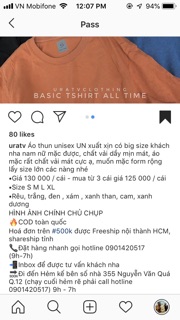 Áo thun unisex Uniqlo