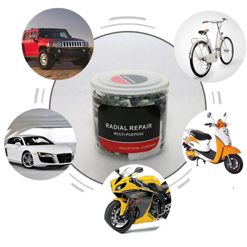 Miếng Dán Tròn Vá Lốp Xe Bằng Cao Su Tự Nhiên Không Ruột Dùng Sửa Chữa