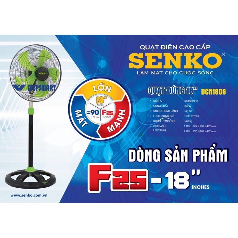 quạt công nghiệp senko chính hãng siêu mát