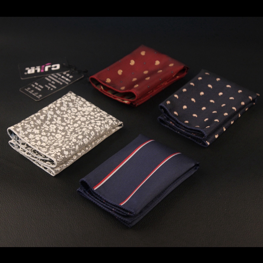 Khăn Tay Bỏ Túi EFAN Từ Polyester Kiểu Cổ Điển Dành Cho Nam Khi Dự Tiệc Cưới Kích Thước 24x24cm